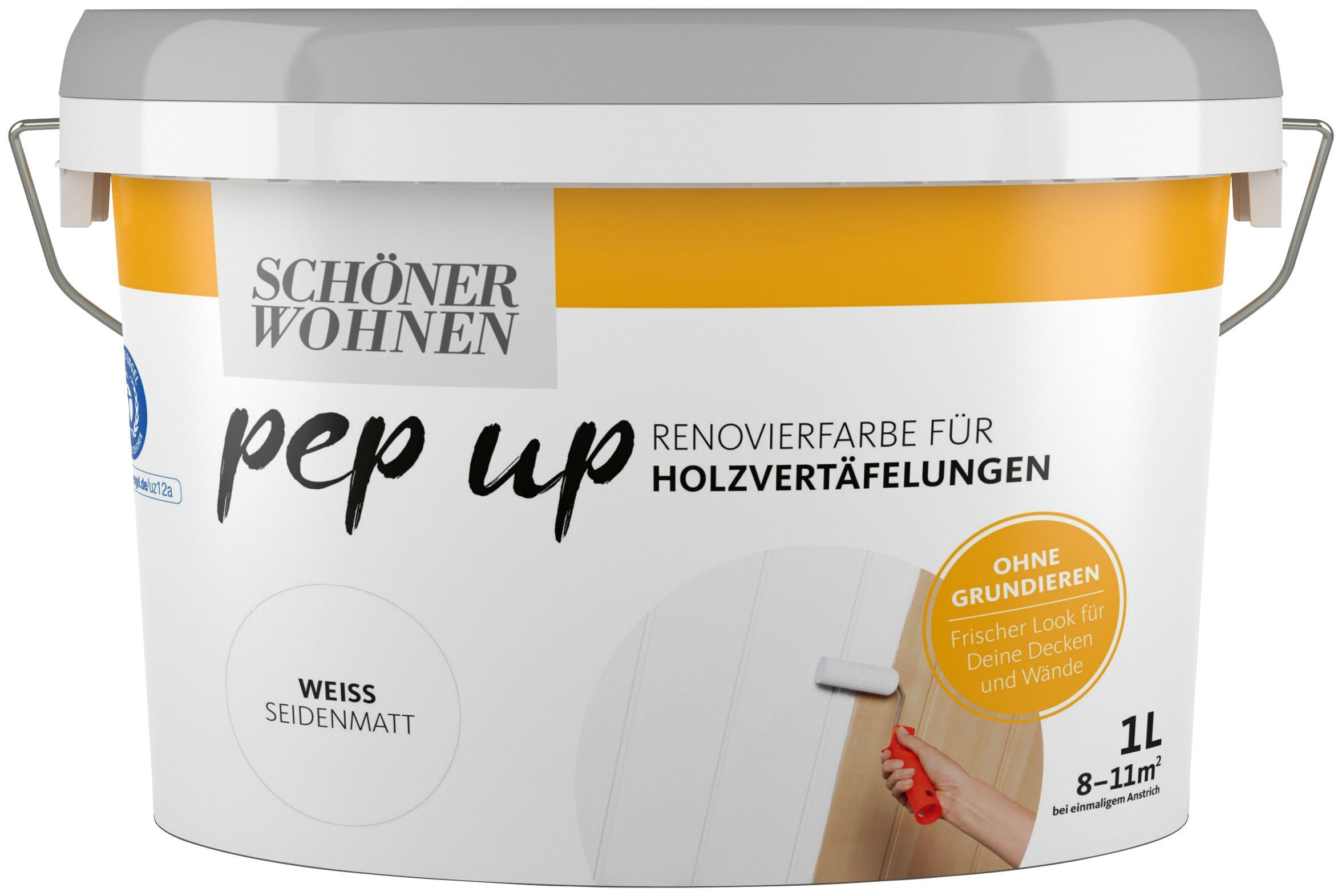 SCHÖNER WOHNEN pep up - Renovierfarbe weiss Seidenmatt