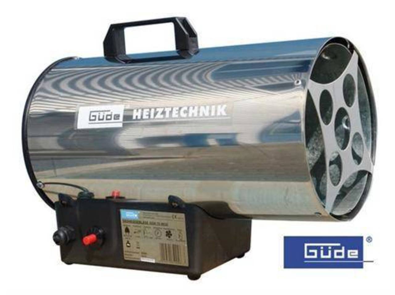 Güde Gasheizgebläse GGH 10 INOX incl. Schlauch und Regler