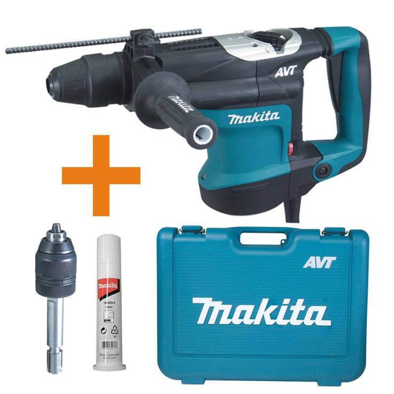 Makita Kombihammer Stemmhammer HR3541FCX, SDS-MAX 35 mm inkl. Transportkoffer