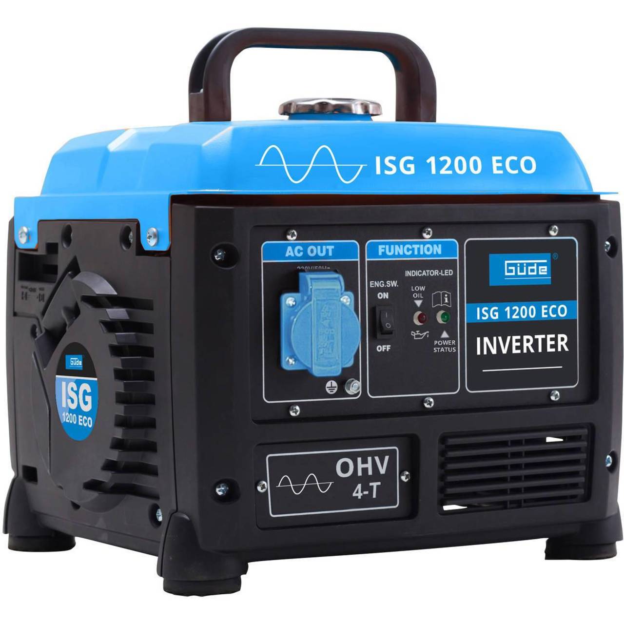Güde Inverter Stromerzeuger ISG 1200 Eco, Nennleistung 1,2 kW, 4 A, Generator