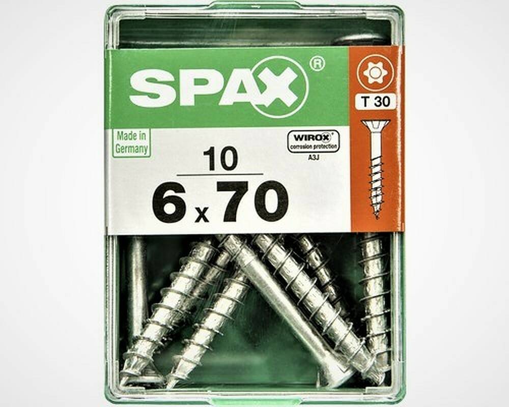 SPAX Zubehör 6x70 mm 10 Stück  T30