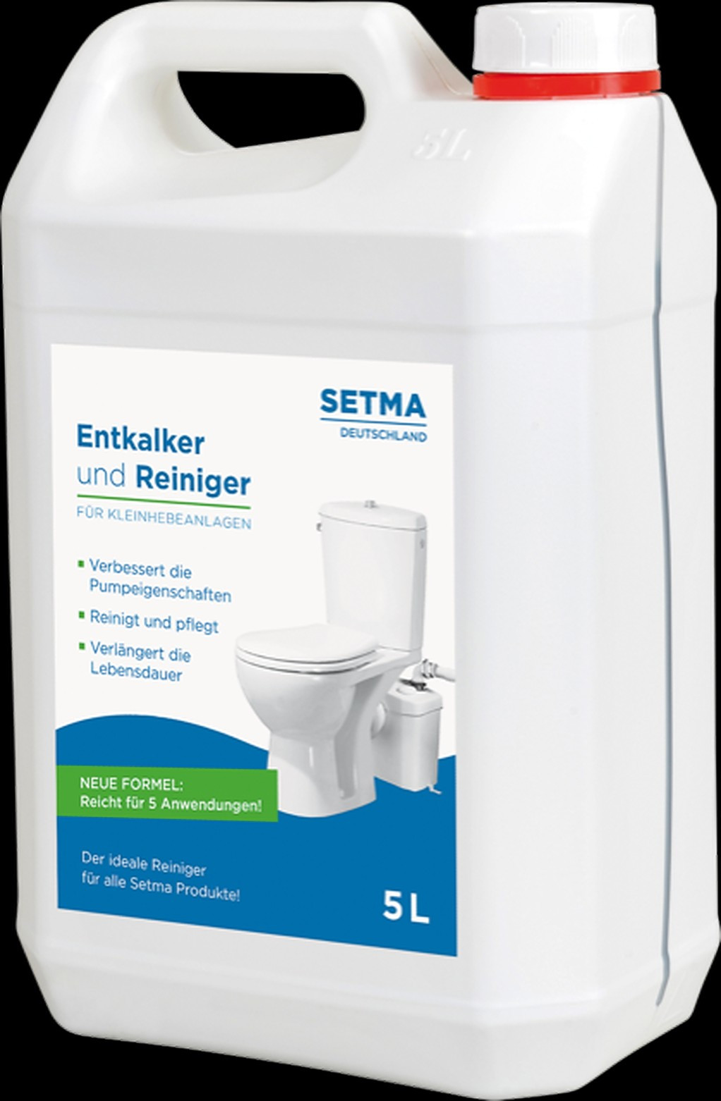 SETMA Reiniger für Kleinhebeanlagen, Entkalker, 5 Liter