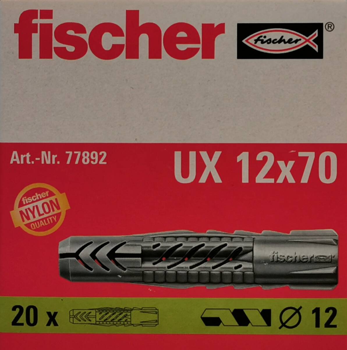 fischer Universaldübel UX 12 x 70