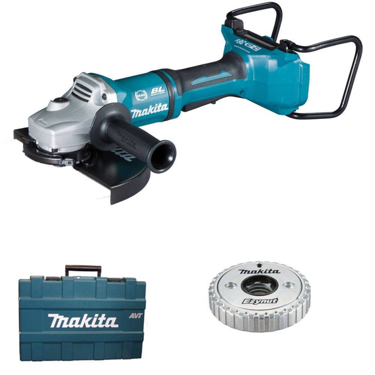 Makita Akku-Winkelschleifer DGA900ZKX2, 230mm, 2x18V, inkl. Transportkoffer