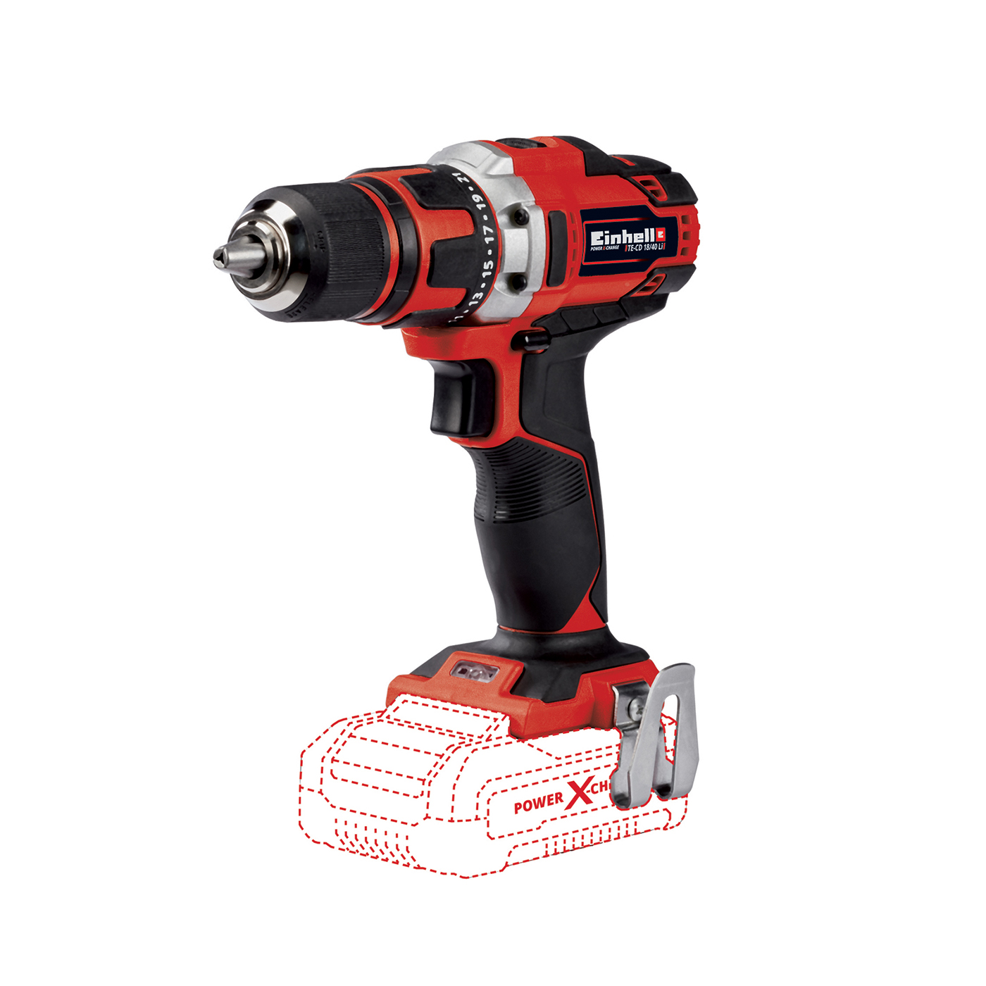 Einhell Akku-Bohrschrauber TE-CD 18/40 Li-Solo