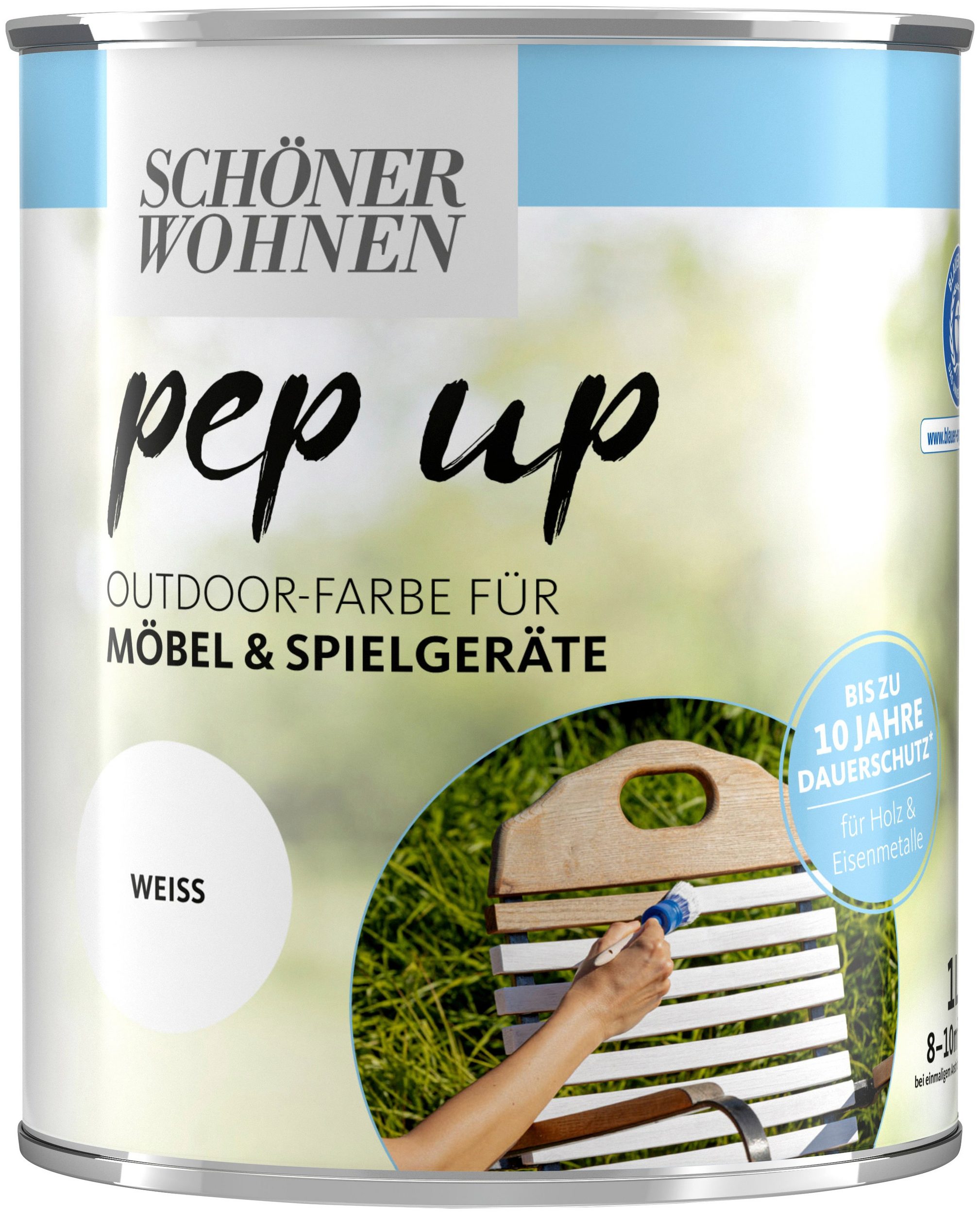 Schöner Wohnen pep up Outdoor weiss Seidenmatt